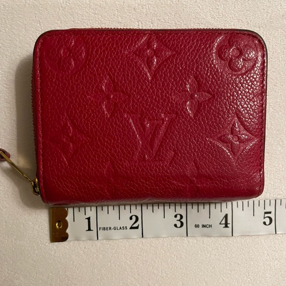 Authentic Louis Vuitton Emprentei Compact Zipper Wallet Beautiful Red COA - Picture 3 of 14